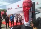 HUT ke-77 RI, Tas Gunung Raksasa Motif Merah Putih Cetak Rekor MURI di Gedung Sate