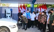 Sambut Puncak Acara Presidensi G20, Wapres Ma'ruf Amin Tinjau Kesiapan SPKLU PLN 