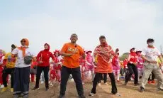 Gelar Senam Nusantara di Momen Kemerdekaan, Netty: Pertahankan Kemerdekaan dengan 'Kesehatan'