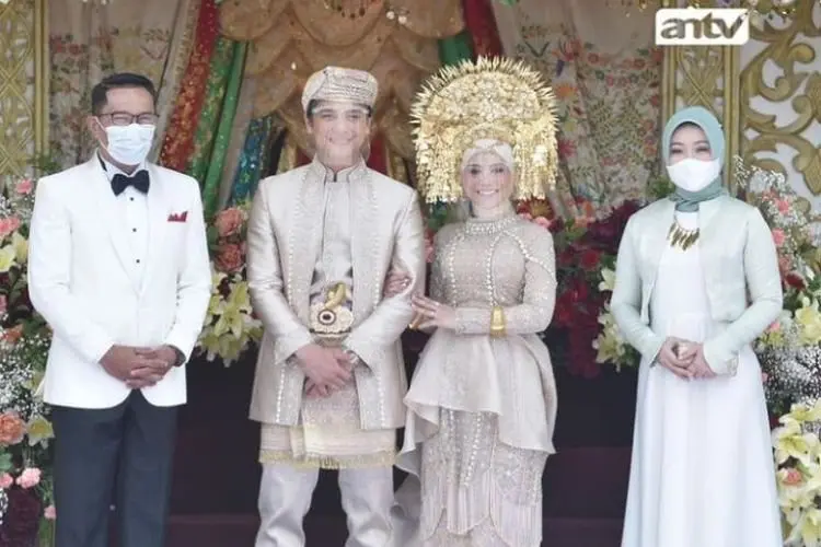 Hadiri Ngunduh Mantu Pernikahan Leslar, Atalia Ridwan Kamil Gemes Serasa Melihat Raja dan Ratu
