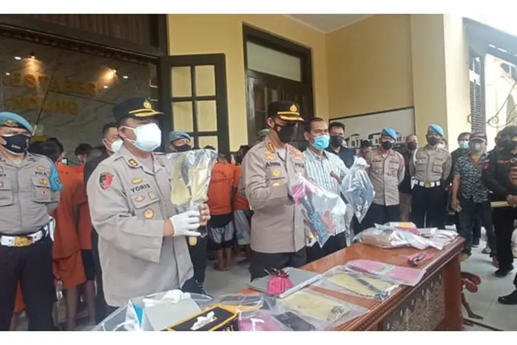 Sepekan, Polrestabes Bandung Mengungkap 45 Kasus Kejahatan Jalanan di Bandung