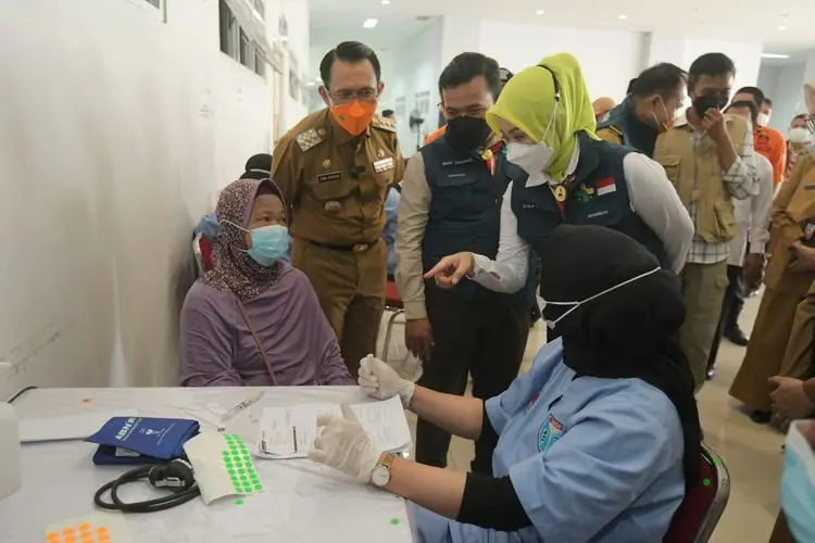 Capaian Sentra Vaksinasi BPBD Jabar di Kabupaten Bekasi Lampaui Target