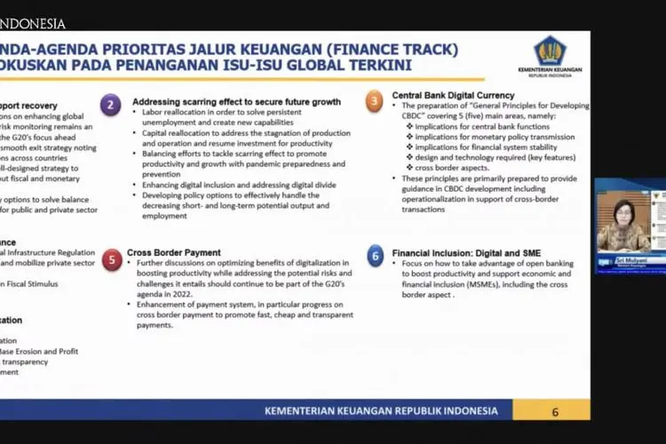 Inilah Tujuh Agenda Prioritas Presidensi G20 Menurut Sri Mulyani