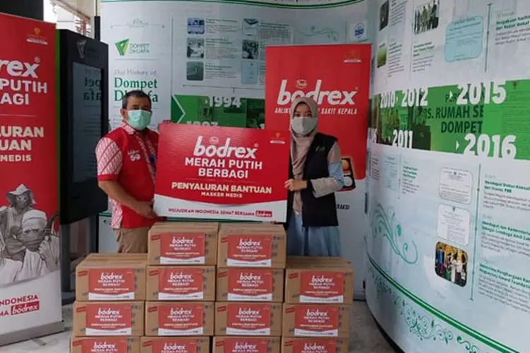 Dukung Percepatan Pengendalian Covid-19, Bodrex Sebar Lebih dari 2,5 Juta Masker