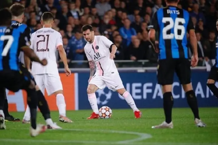 Club Bruges Imbangi PSG, Messi Masih Mandul, Malah Dapat Kartu Kuning
