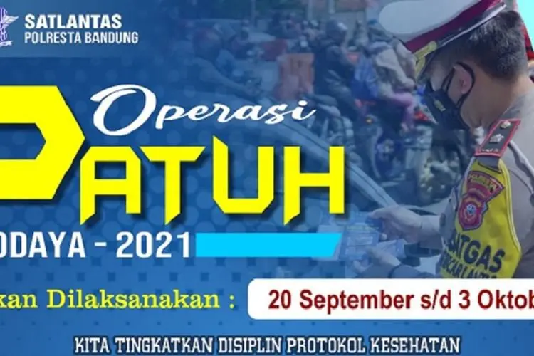 Catat Waktunya! Polresta Bandung Segera Mulai Operasi Patuh Lodaya
