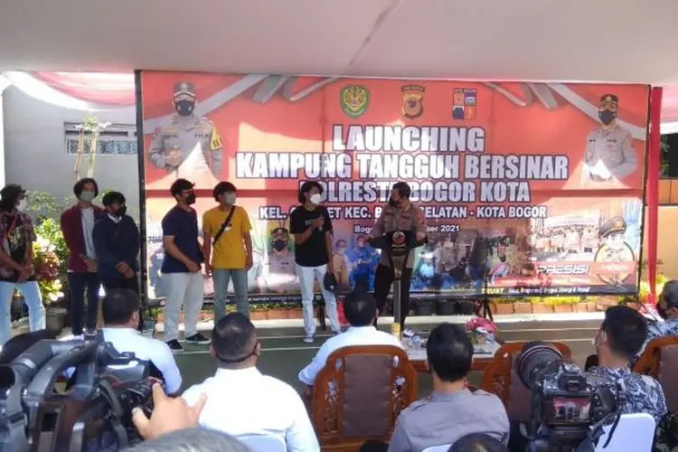 Polresta Bogor Kota Launching Kampung Tangguh Anti Narkoba
