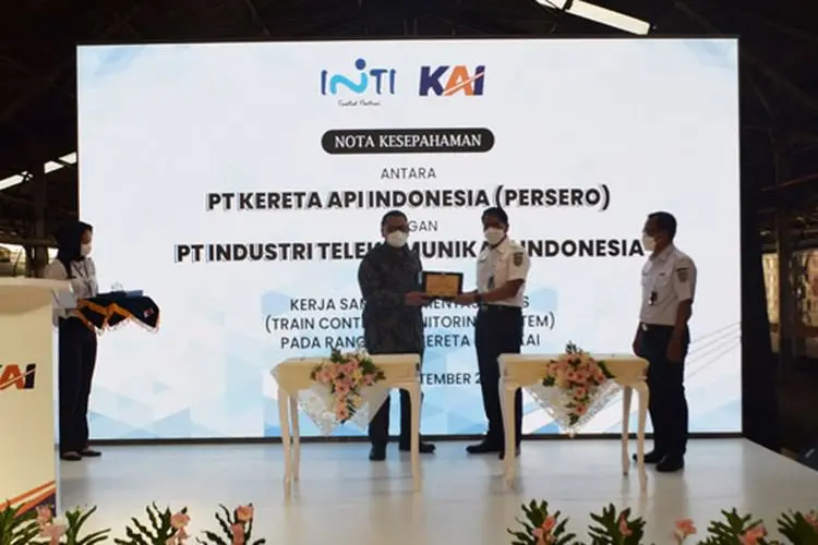 Solusi Komunikasi Data, KAI Gandeng PT Inti Garap Train Control Monitoring System
