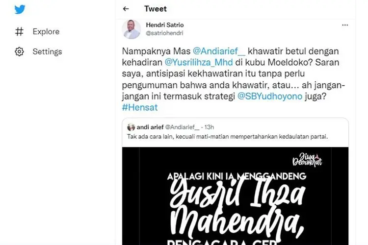 Yusril Uji AD ART Demokrat, Pengamat Politik: Tak Perlu Umumkan bahwa Anda Khawatir