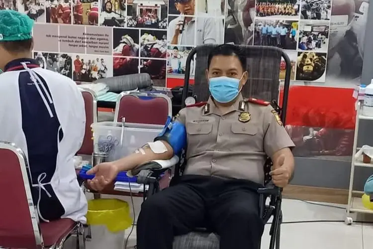 Jaga Kesediaan Stok Darah, Siswa Sespimmen Angkatan 61 Donorkan Darah di PMI Kota Bandung