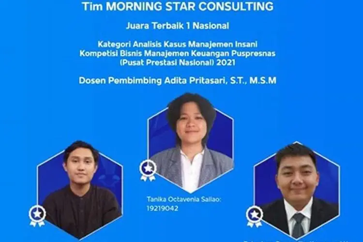 Tiga Mahasiswa ITB Juarai Kompetisi Nasional Ilmu Bisnis, Manajemen, dan Keuangan Puspresnas 2021