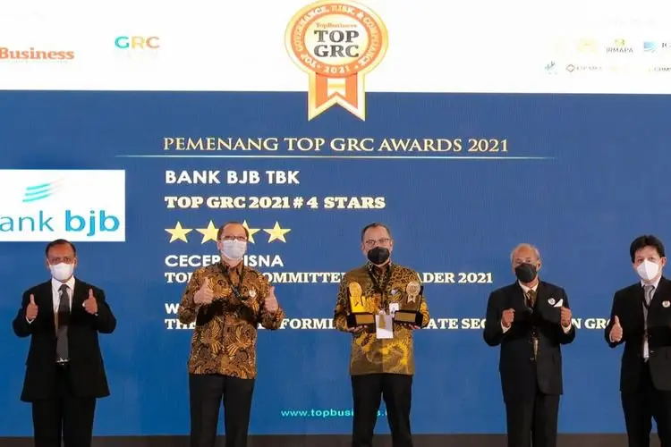 Bank Bjb Sabet Tiga Penghargaan TOP GRC Award 2021