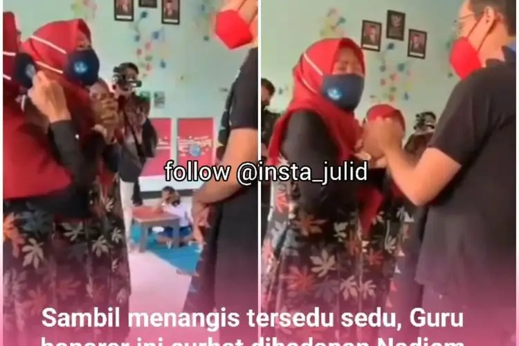 Viral Guru TK Curhat Sambil Menangis ke Nadiem Makarim, Dapat Gaji Rp 100 Ribu Per Bulan