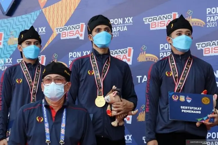 Jabar Kawinkan Emas Beregu dan Tunggal Putra Silat Seni PON XX Papua