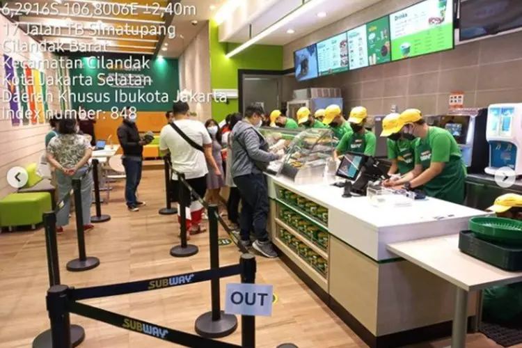 Baru Satu Hari Buka, Subway Cilandak Town Square  Kena Ditegur Satpol PP