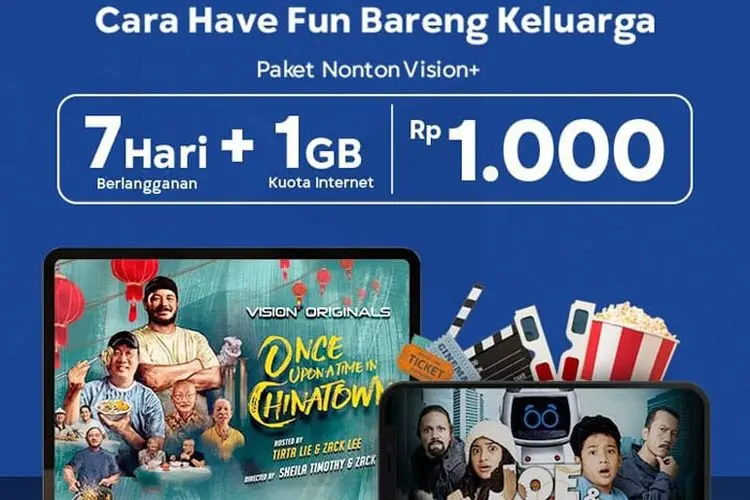 Kolaborasi XL Axiata dan Vision+ Raih Peluang Layanan Streaming Video