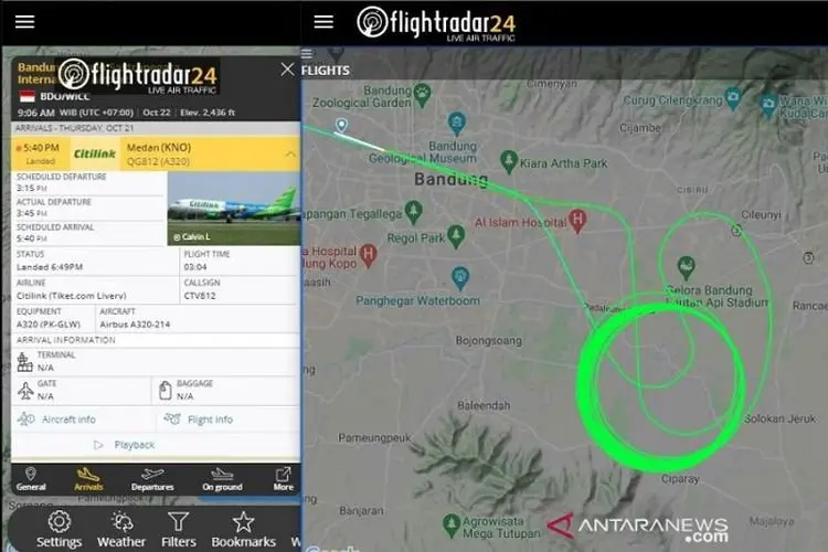 Ada Pesawat Berputar di Langit Bandung, Begini Penjelasan Bandara Husein Sastranegara