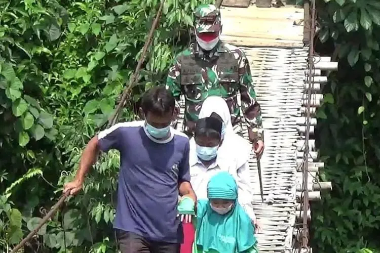 TNI Rampungkan Jembatan Rawayan Penghubung Kecamatan Bojonggede dan Cibinong