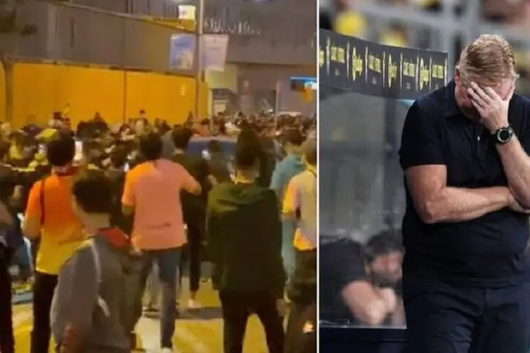 VIDEO Mobil Ronald Koeman Dipukul dan Dilempari Fans Barcelona Usai Kalah Lawan Madrid di El Clasico