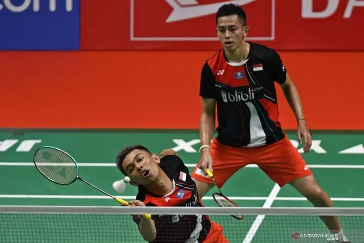 Ganda putra Fajar/Rian bertemu Kevin/Marcus di semifinal French Open