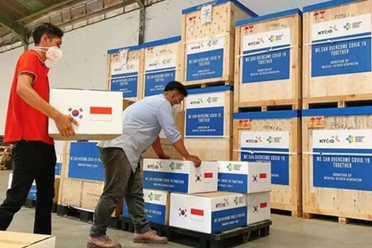 Antisipasi Gelombang Ketiga, Perusahaan Korea Salurkan Peralatan Medis untuk Penanganan Covid-19 di Indonesia