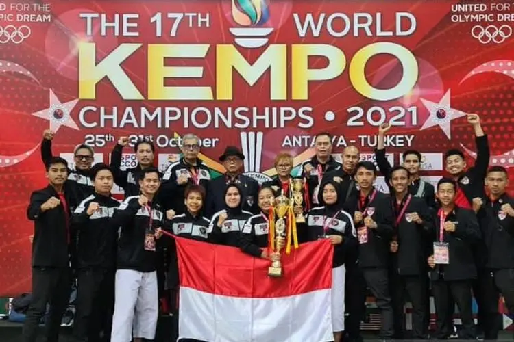 Mantap, Indonesia Borong 20 Medali  Kejuaraan Dunia Kempo 2021 di Turki