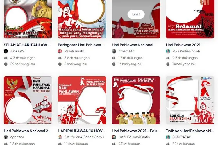 Hari Pahlawan 2021: Biar Foto Profil di Medsos Keren, Mampir Dulu ke 21 Link Twibbon Ini