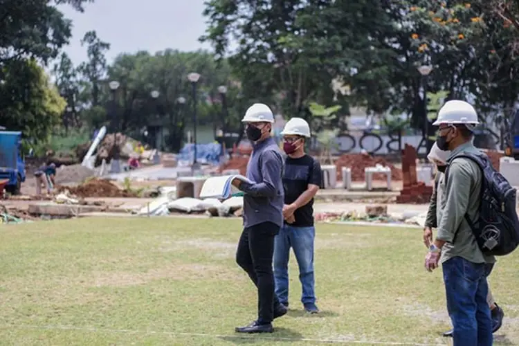 Pemkot Bogor Geber Pengerjaan Proyek Alun-alun Kota Bogor