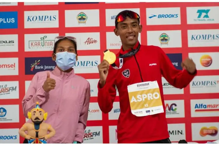 Borobudur Marathon 2021, Agus Prayogo dan Odekta Elvina Naibaho Puncaki Podium