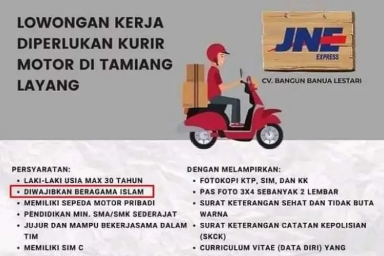 Tagar BoikotJNE Trending, JNE Putus Kontrak Mitra yang Umumkan Loker di Tamiang Layang