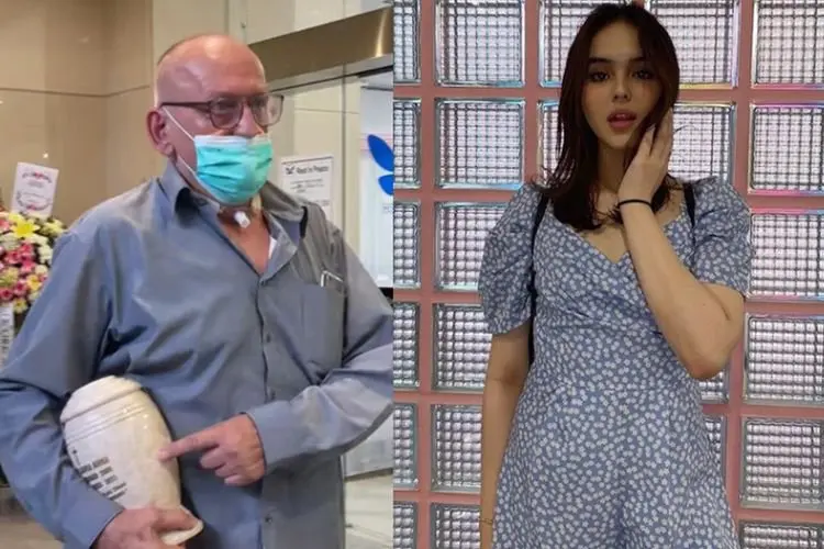 Papa Gabor Edelenyi Bawa Guci Berisi Abu Jenazah Sang Putri, Netizen: Gendongan Terakhir Papa untuk Laura