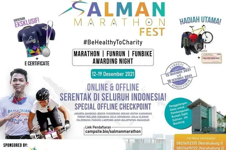 Salman Marathon Fest Ajak Masyarakat Hidup Sehat dan Peduli