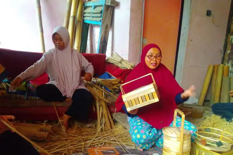 Punya Daya Saing, Anyaman Bambu Asal Budiharja Cililin Tak Kalah dari Daerah Lain