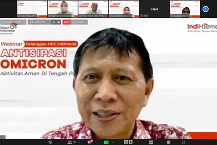 Webinar Omicron,  Telkom Regional III Jawa Barat Apresiasi Pelanggan Prioritas IndiHome Jabar