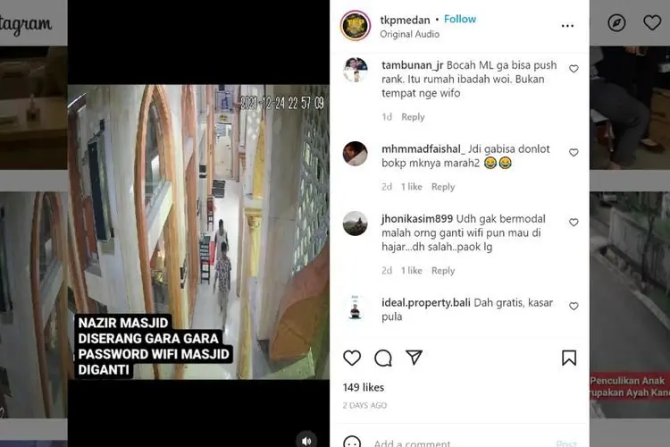Tak Bisa Main Game Online Karena Password WIFI Diganti, 2 Pemuda Bawa Parang Kejar Pengurus Masjid