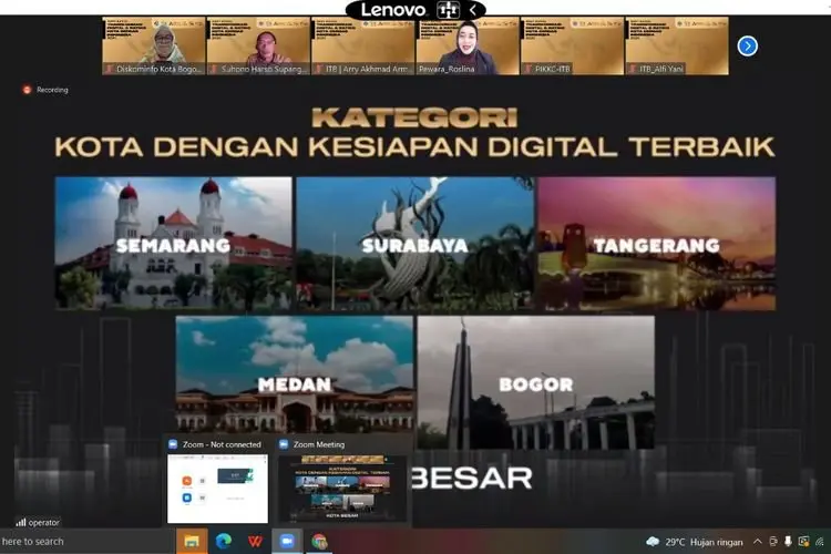 Kota Bogor Sabet 10 Penghargaan Rating Transformasi Digital dan Kota Cerdas Indonesia 2021