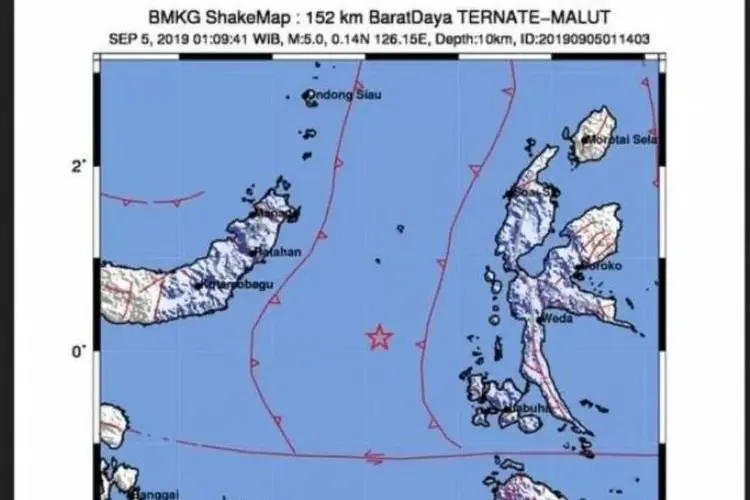 BMKG Mencatat Ada 13 Gempa Susulan di Maluku Barat Daya