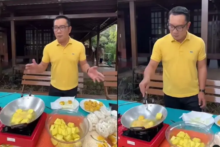 Harga Gorengan Naik di Awal Tahun, Ridwan Kamil Pilih Goreng Tahu Sendiri Pakai 3 'Rukun' Ini