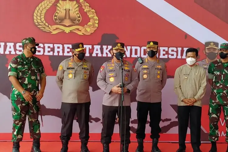  Kapolri Jendral Listiyo Pantau Pelaksanaan Vaksinasi di Kabupaten Bandung