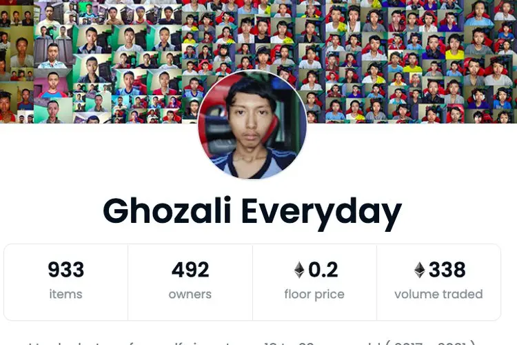 Wow, 933 Foto Selfie NFT Ghozali Everyday Laku dalam 3 Hari di OpenSea