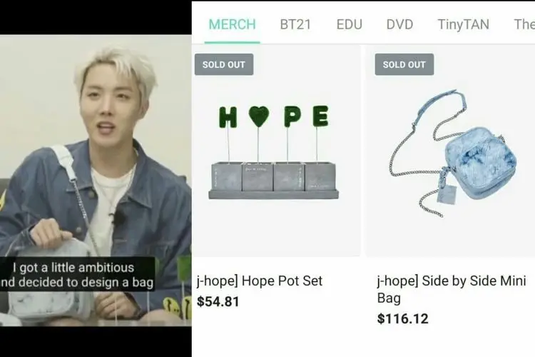 Seperti Milik Suga dan Jimin, Merchandise J-Hope BTS Sold Out Kurang dari 1 Menit