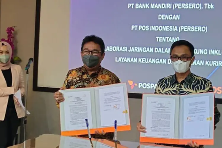 Sinergi Pos Indonesia dan Bank Mandiri Perluas Layanan Keuangan dan Kurir di Tanah Air