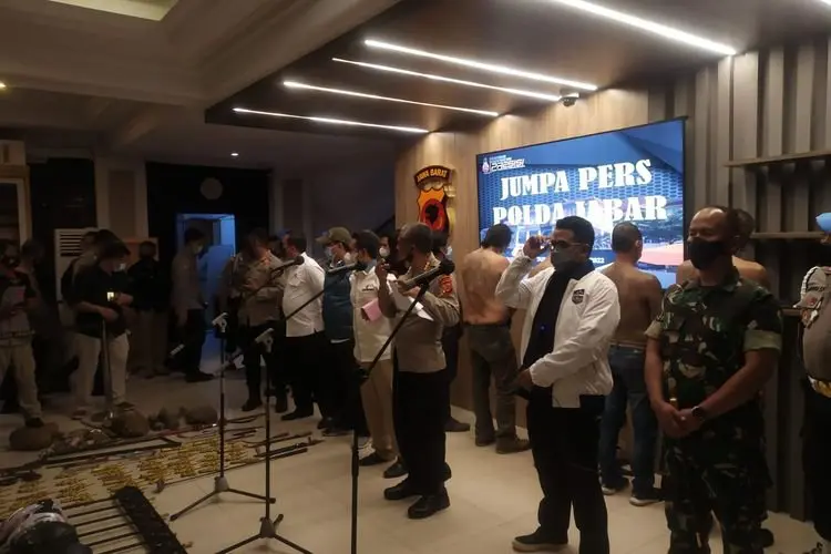 Waduh..Ada 24 Residivis dari Â Ratusan Massa GMBI Yang Diamankan Polda Jabar