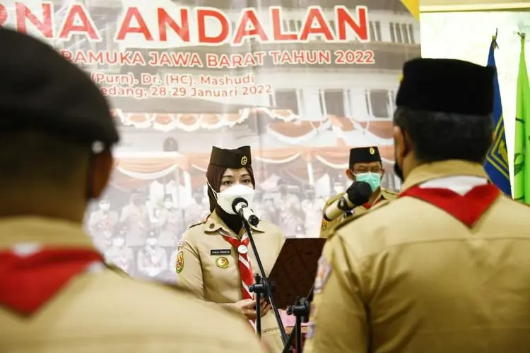 Atalia Lantik Pengurus Organisasi Pendukung Kwarda Jabar