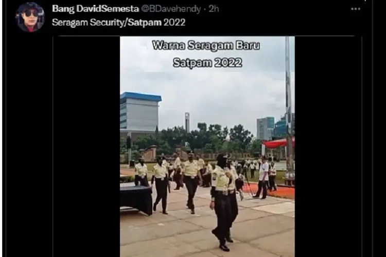 Begini Tampilan dan Warna Seragam Baru Satpam di Indonesia, Netizen: Kaya Polisi India
