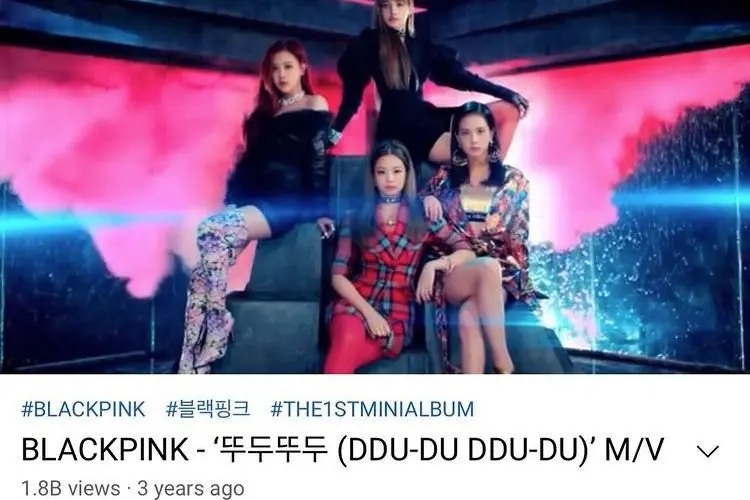 Selamat! 'DDu-Du DDU-DU' Milik BLACKPINK Jadi MV K-Pop Pertama yang Capai 1,8 Miliar Views