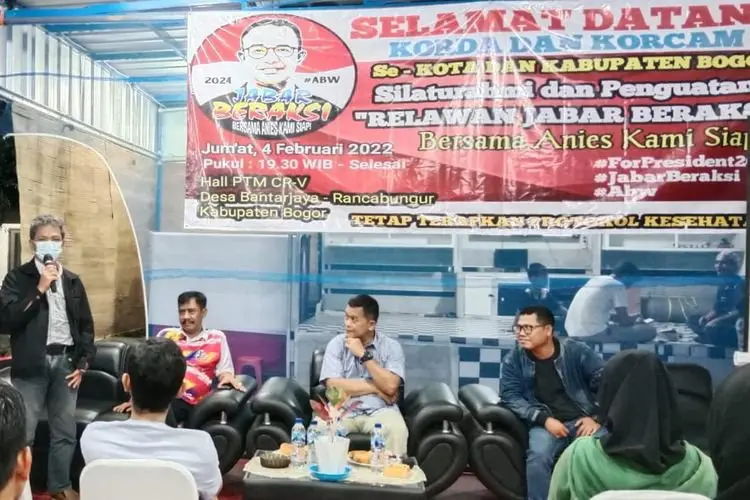 Relawan  Bersama Anies Kami Siap di Kabupaten Bogor Sudah Terbentuk di 23 Kecamatan 