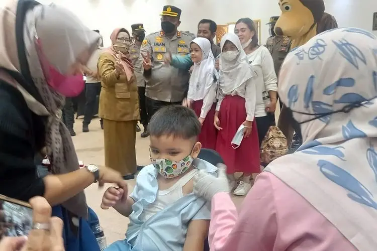 Perkuat Imunitas, Pemkab Garut Gelar Vaksinasi Dosis Kedua Anak Usia 6  Hingga 11 Tahun