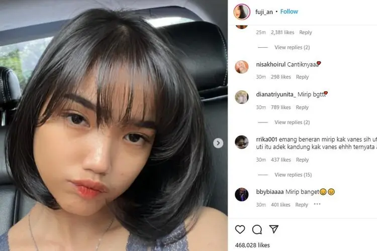 Fuji Pamer Gaya Rambut Baru Mirip Vanessa Angel, Netizen: Mirip Banget