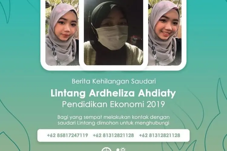 Sebelum Mahasiswi UPI Lintang Ardheliza Ahdiaty Dinyatakan Hilang, Dia Pamitan Untuk Bayar UKT ke Keluarga